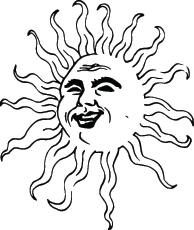 Sun Sticker 152