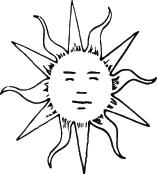 Sun Sticker 161