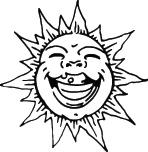 Sun Sticker 162