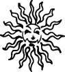 Sun Sticker 180