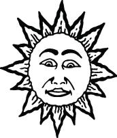 Sun Sticker 181