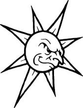 Sun Sticker 187