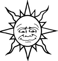 Sun Sticker 188