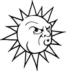 Sun Sticker 189