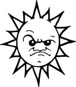 Sun Sticker 191