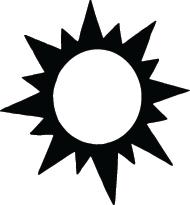 Sun Sticker 203