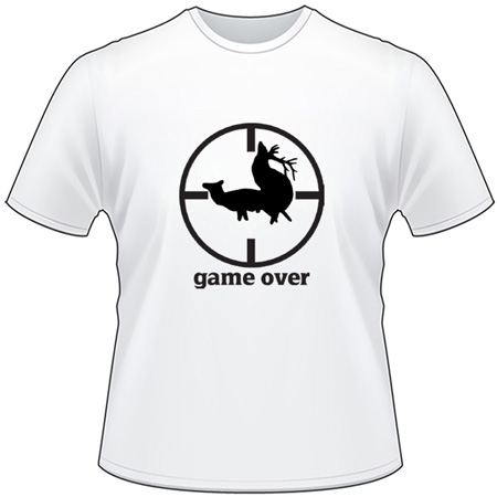 Game Over Elk in Bullseye T-Shirt 6
