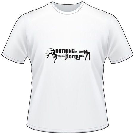 Nothing is Finer Than a Horney One Deer Skull T-Shirt 2
