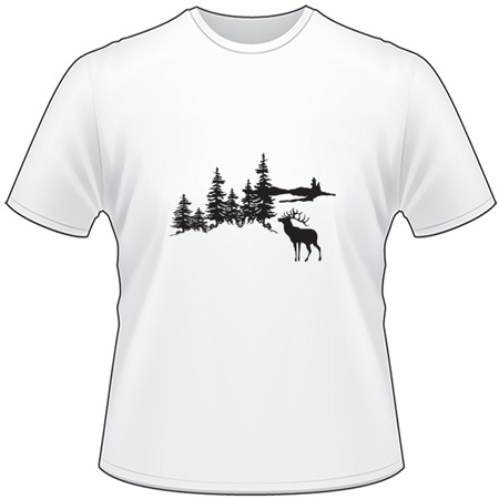 Elk in Woods T-Shirt 2