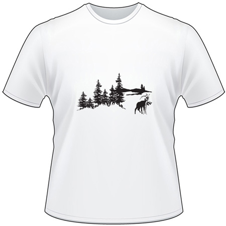 Elk in Woods T-Shirt 3