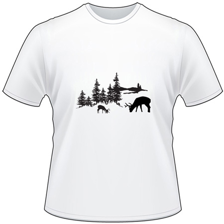 Deer in Woods T-Shirt 2