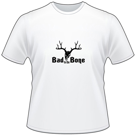Bad to the Bone Deer Skull T-Shirt