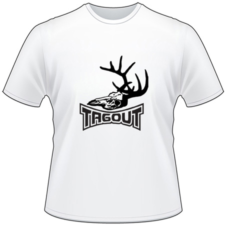 Tagout Buck Skull T-Shirt 