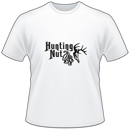 Hunting Nut with Nuts and Skull T-Shirt