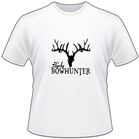 Lady BowHunter with Rack T-Shirt