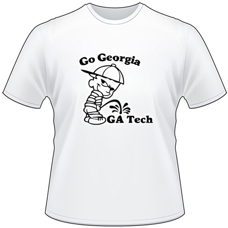 Georgia Pee On GA Tech T-Shirt