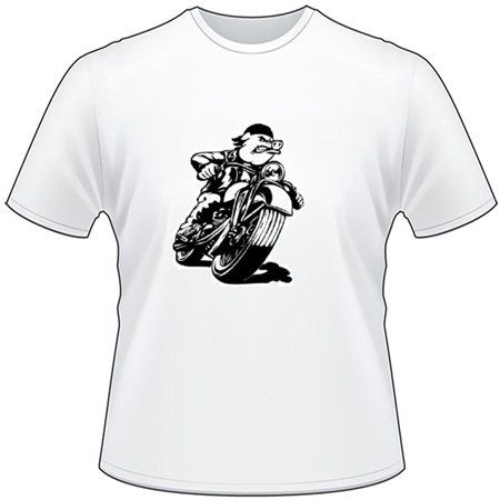 Hog on Motorcycle T-Shirt