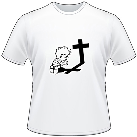 Calvin Praying T-Shirt