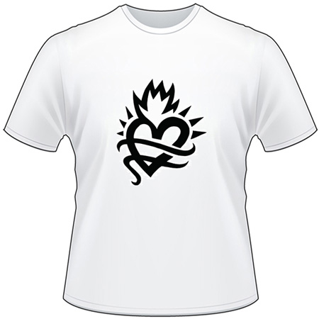 Religious Heart T-Shirt 1113