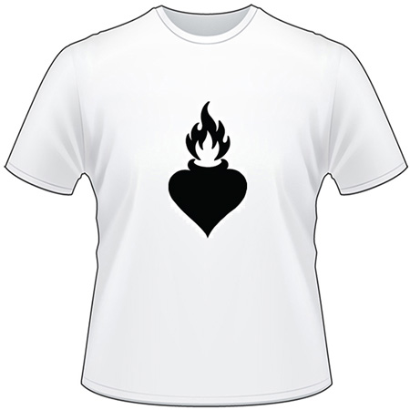 Religious Heart T-Shirt 1090