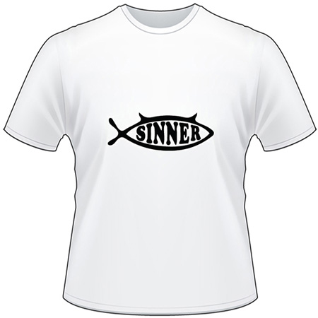 Sinner Fish T-Shirt 2213
