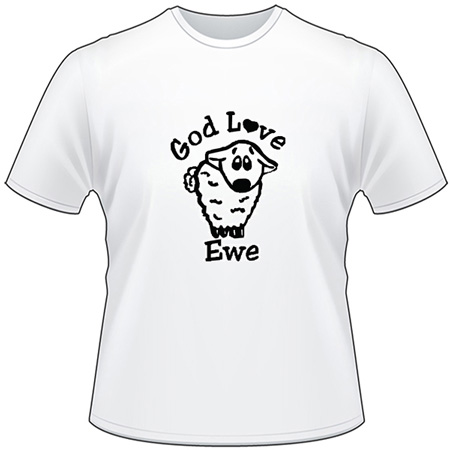 God Loves Ewe T-Shirt 3183