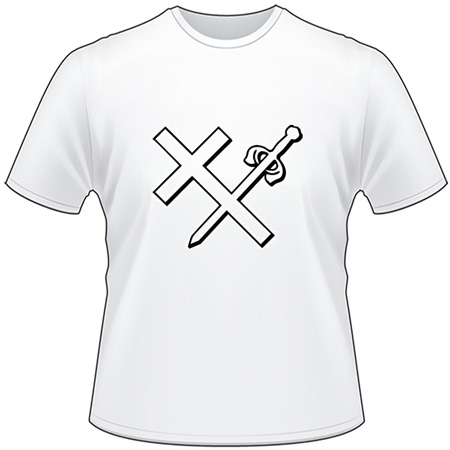 Cross and Sword T-Shirt  3020