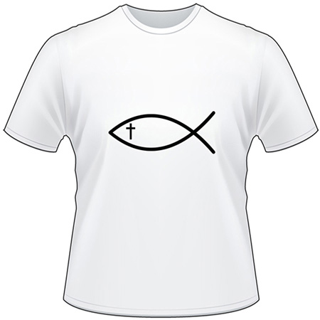 Fish and Cross T-Shirt 3065