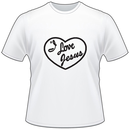 I love Jesus T-Shirt 4237