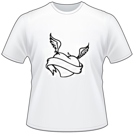 Heart with Wings T-Shirt 1177