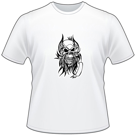 Flaming Skull T-Shirt 7