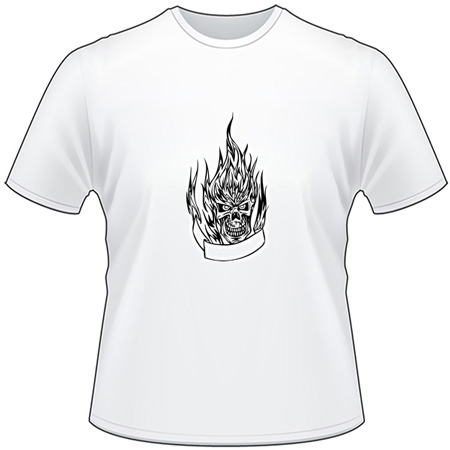 Flaming Skull T-Shirt 22