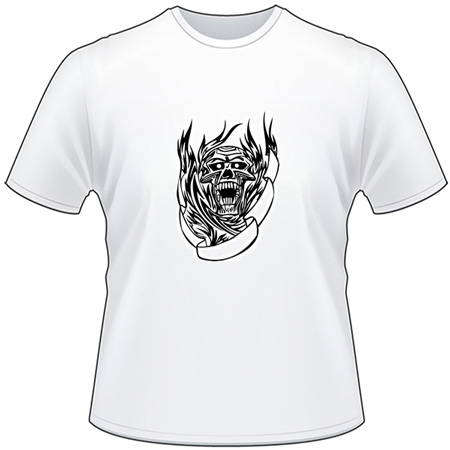 Flaming Skull T-Shirt 27