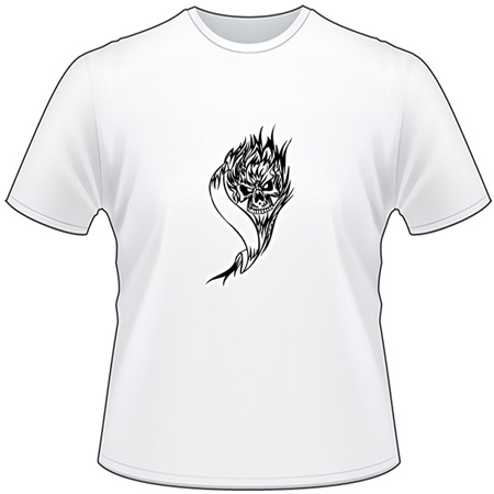 Flaming Skull T-Shirt 34
