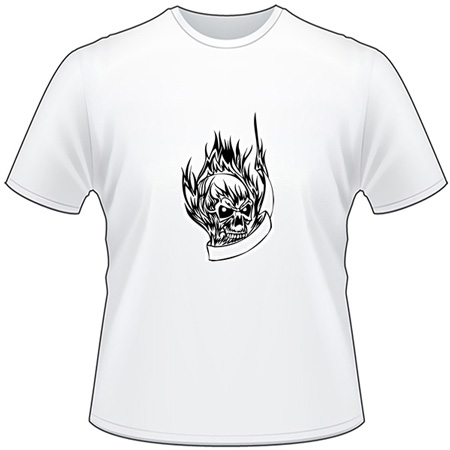 Flaming Skull T-Shirt 38