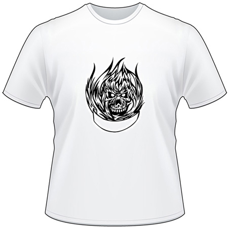 Flaming Skull T-Shirt 46