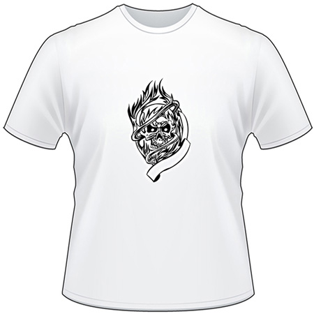 Flaming Skull T-Shirt 47