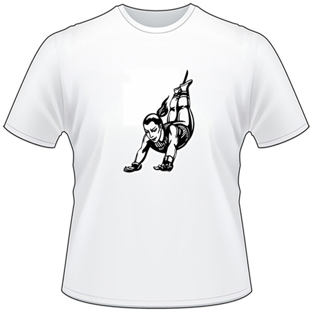 Extreme Woman Bungee Jumping T-Shirt 2079