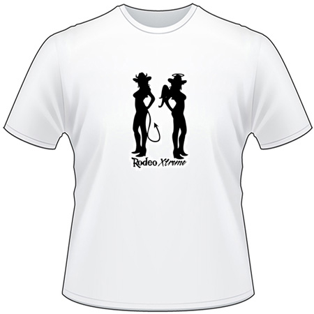 Cowgirl Devil and Angel T-Shirt