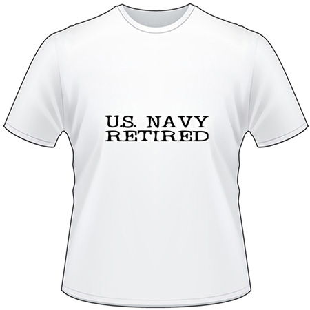 Navy Retired T-Shirt
