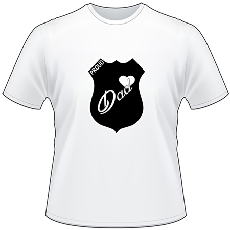 Proud Police Dad T-Shirt