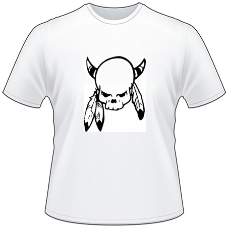 Native American Skull T-Shirt 19
