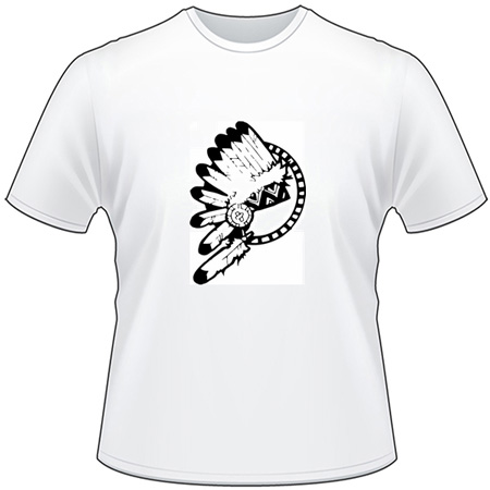 Native American Headdress T-Shirt 3