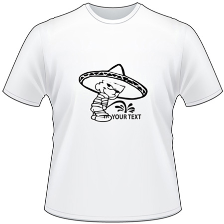 Mexican Pee On T-Shirt