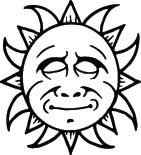 Sun Sticker 215