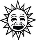 Sun Sticker 216