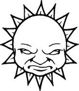 Sun Sticker 245