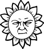 Sun Sticker 287