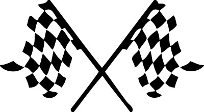 Checkered Flags Sticker