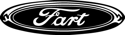 Fart Ford Symbol Sticker